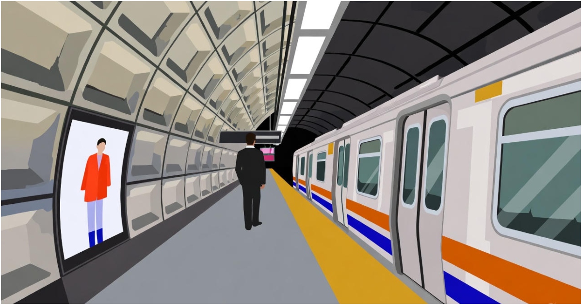 নিউ ইয়র্কের একটি সাবওয়ে স্টেশনের এআই নির্মিত চিত্র। ছবি: গ্রোক